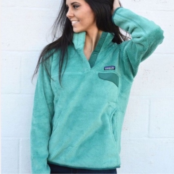 PATAGONIA Re-Tool Snap- T Pullover Fleece Mogul Teal Green size S - Picture 2 of 14